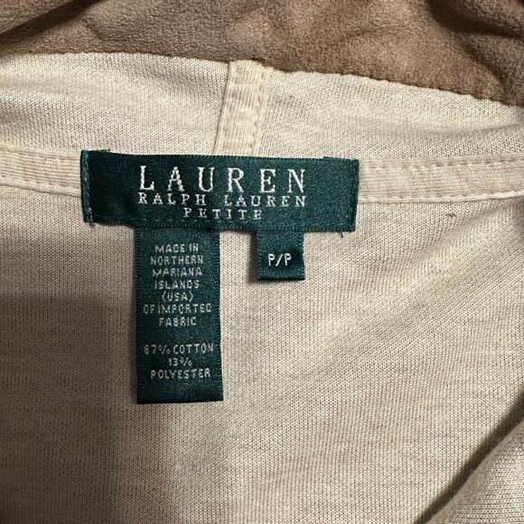 Ralph Lauren Matching Lounge Set Petite P/P Neutral Stretch Comfy Casual Small - Picture 5 of 14